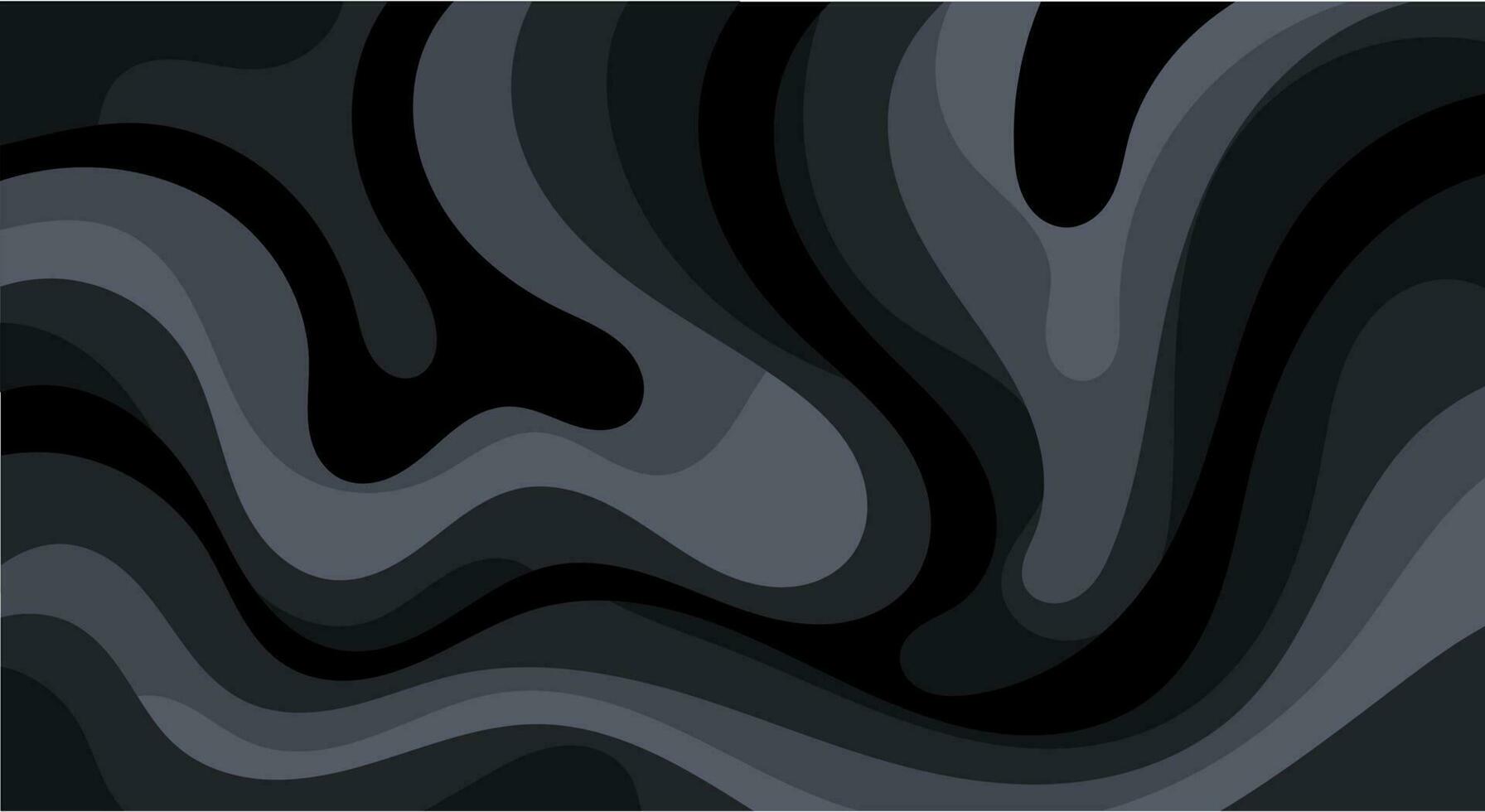 Abstract black wavy pattern background texture in trendy color vector illustration