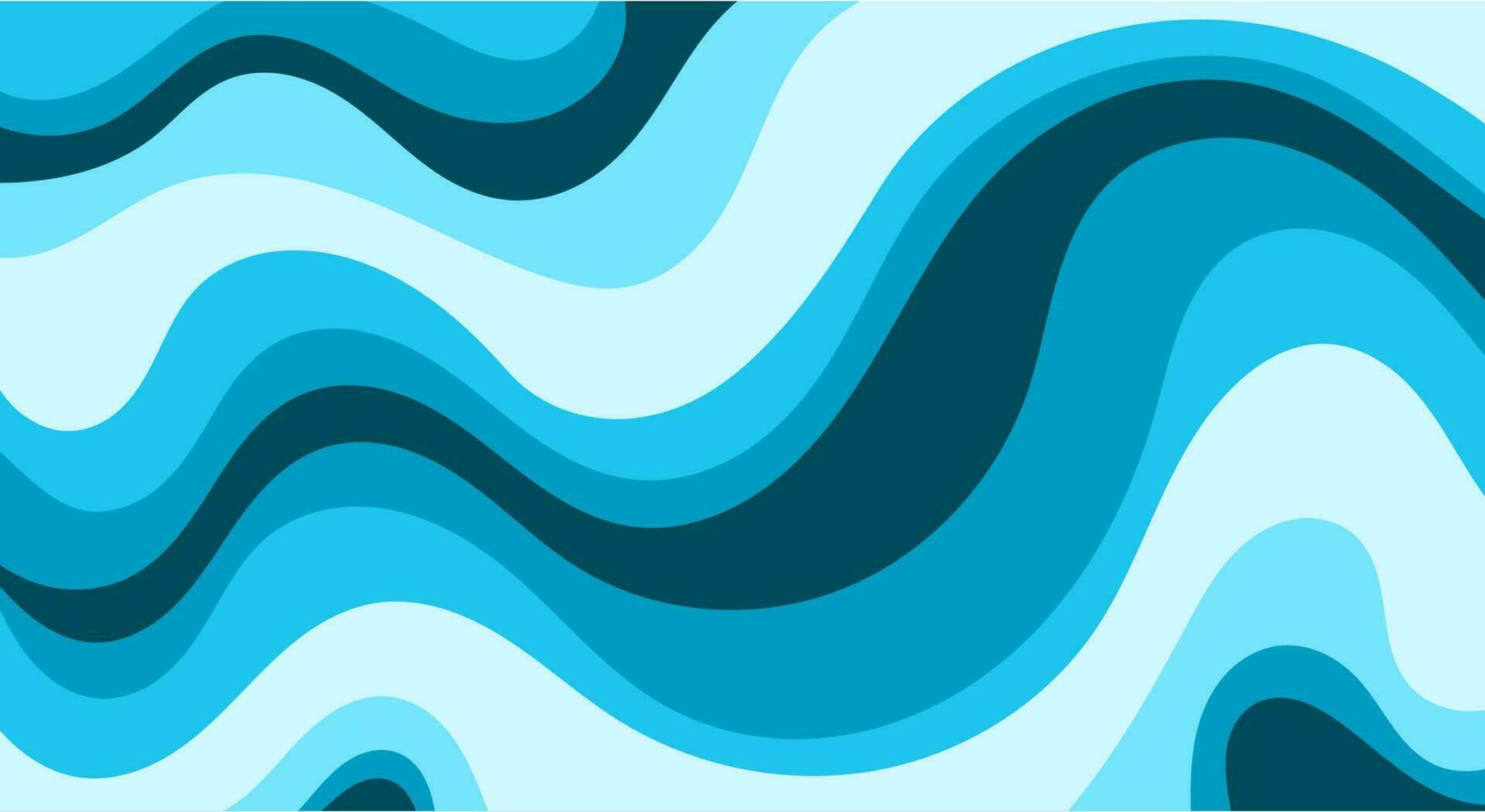 Abstract blue wavy pattern background texture in trendy color vector illustration