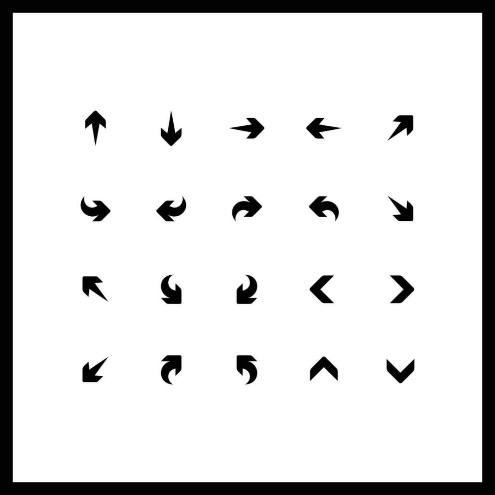 Arrows icons vector