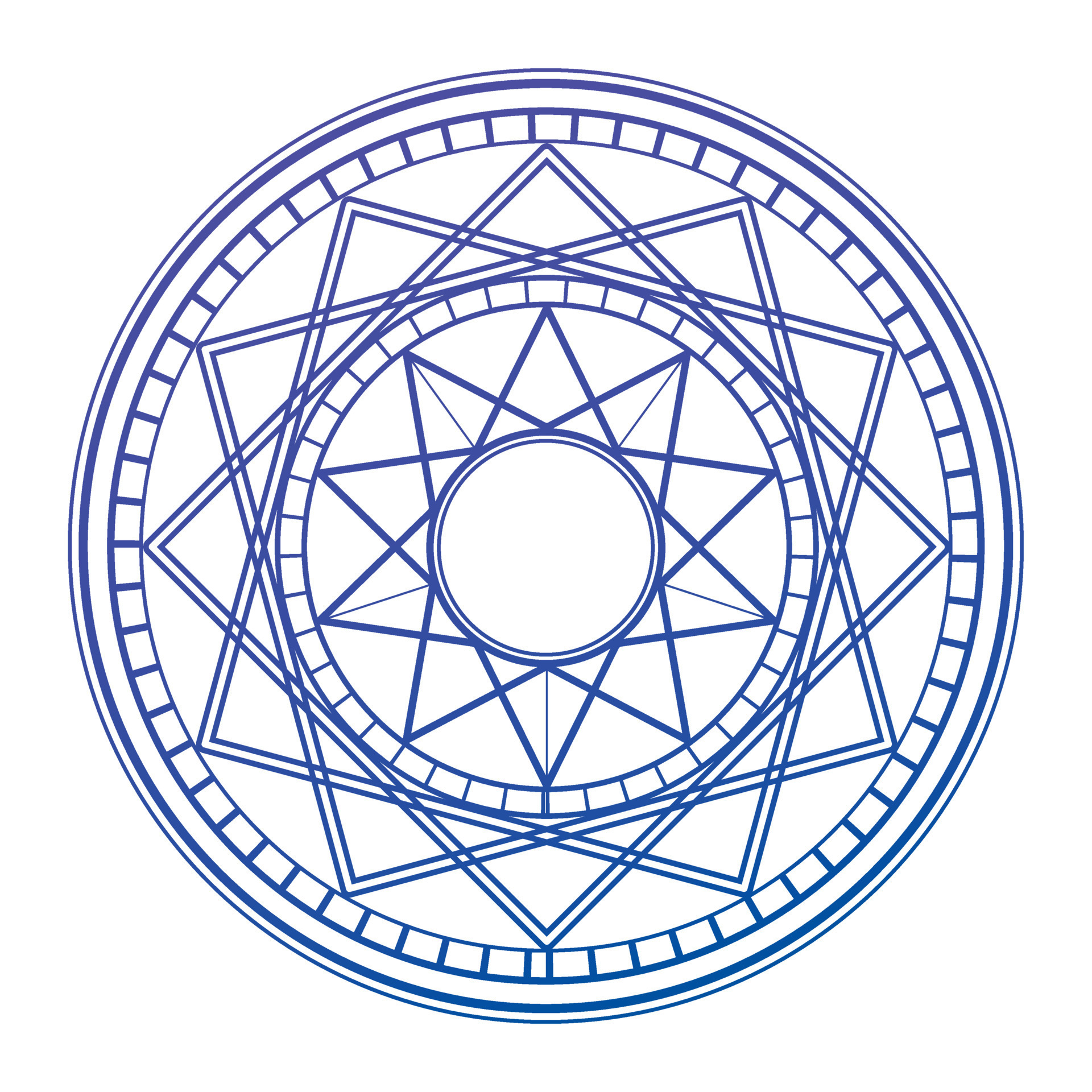The magic circle a symbol of mystical geometry alchemy is a magic