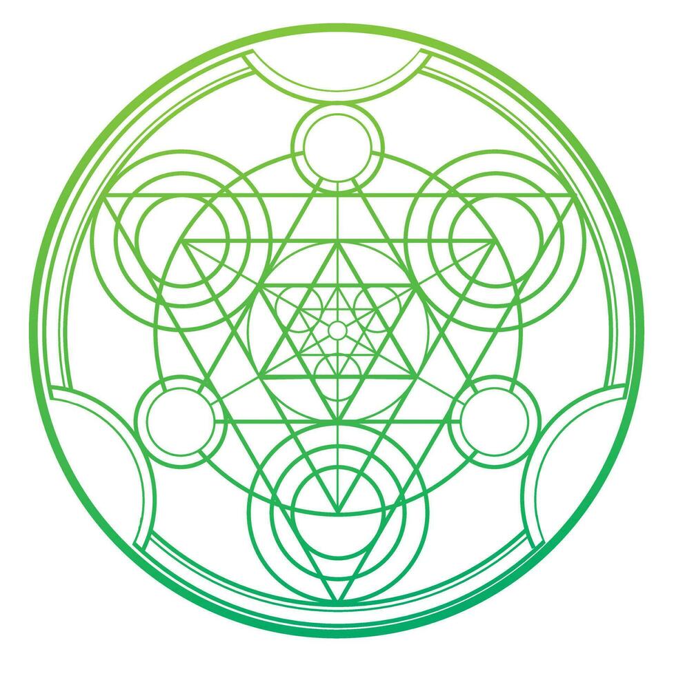 Alchemy call circle. Geometric alchemical magic circle vector
