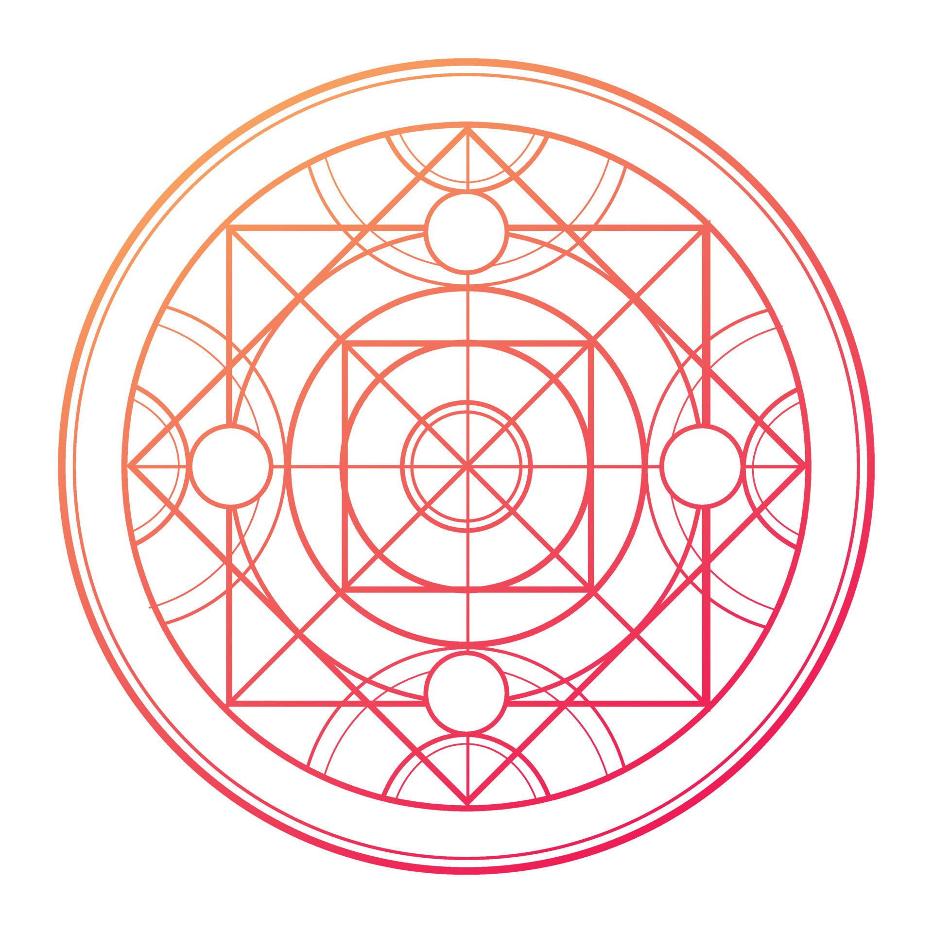 Geometric alchemical magic circle. Alchemy is a magic circle 23429206