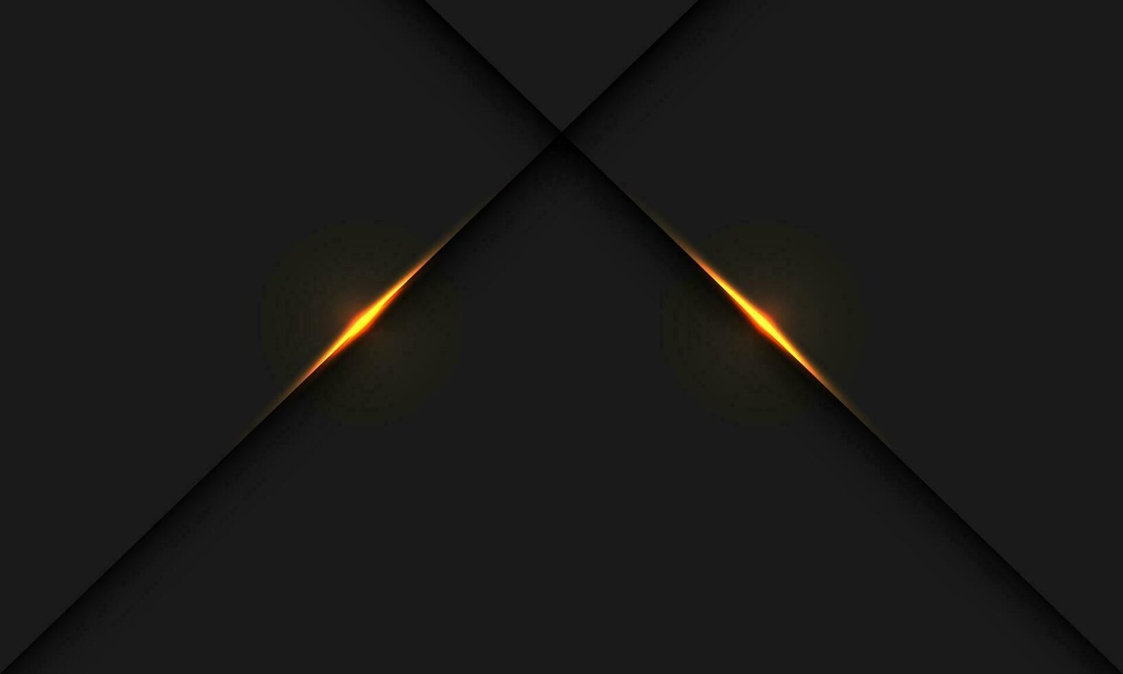 Abstract golden light shadow line cross on grey design modern luxury futuristic background vector