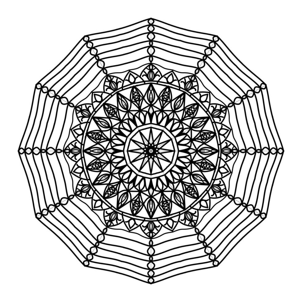 mandala circle pattern vintage decorative pattern indian skin painting tattoo oriental art vector