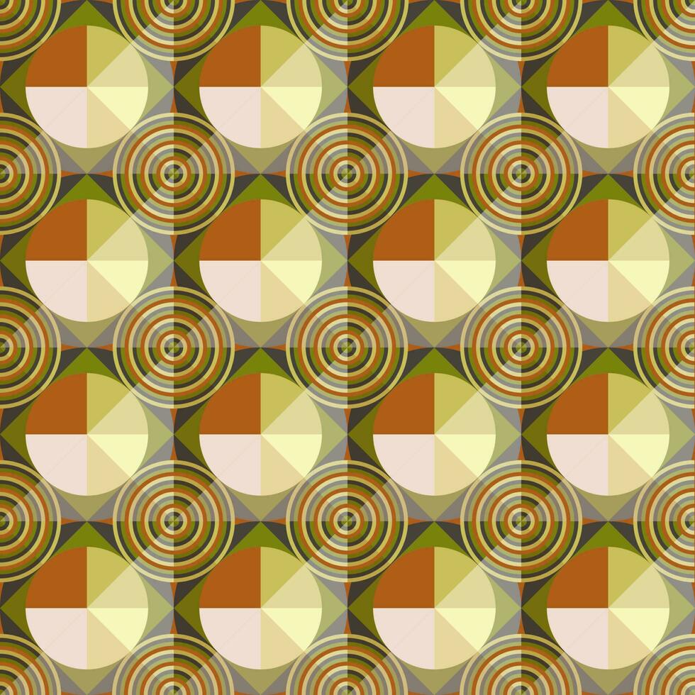 Abstract Geometric Pattern Background With Round Pattern. vector