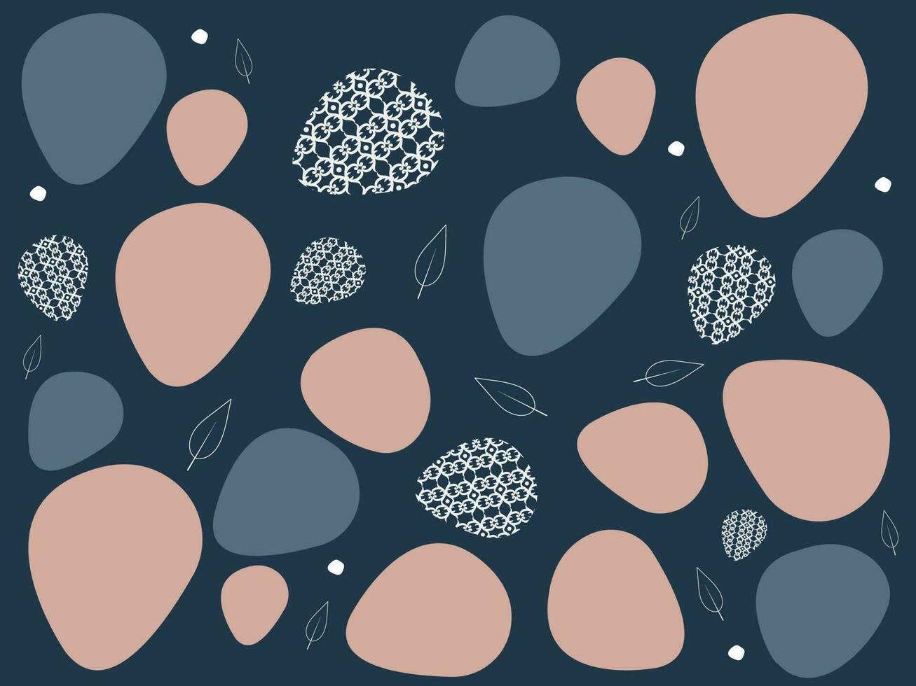 Abstract Background With Egg Shape Blobs. vector