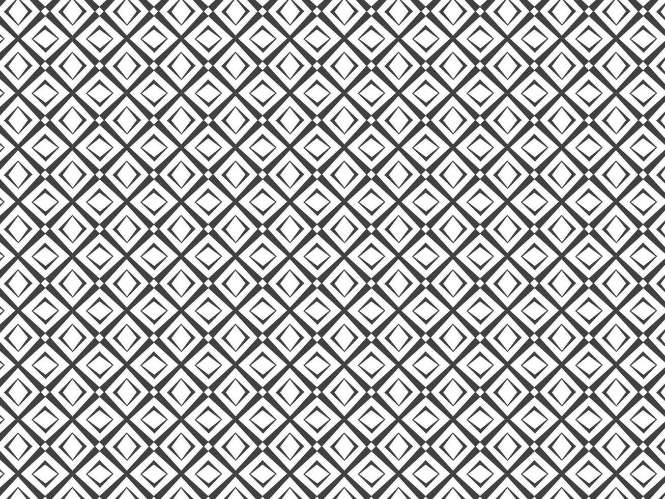 Black And White Geometric Grid Pattern Background. vector