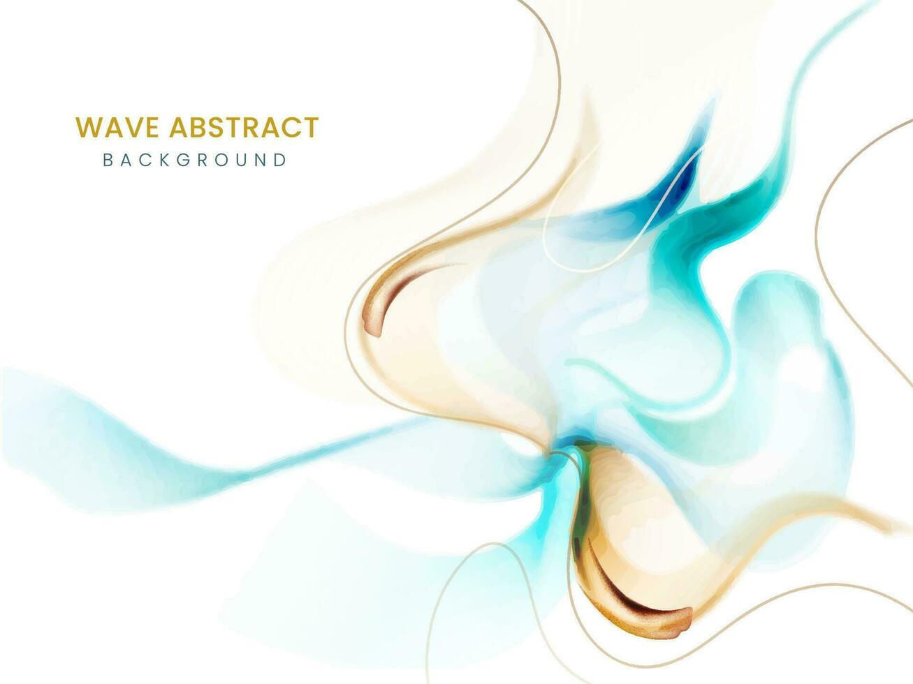 Abstract Wave Motion Background. vector