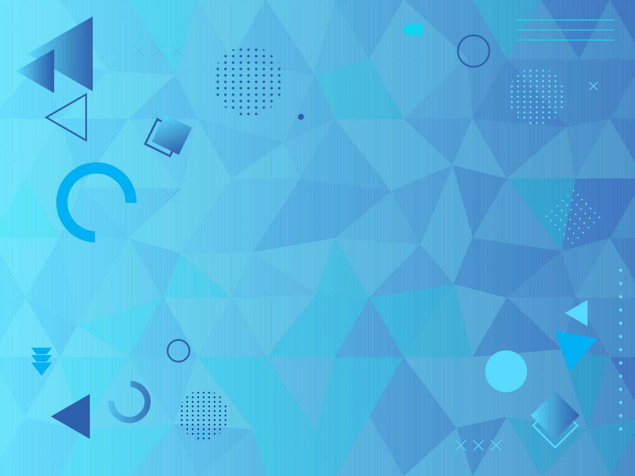 Abstract Geometrical Background In Blue Color. vector