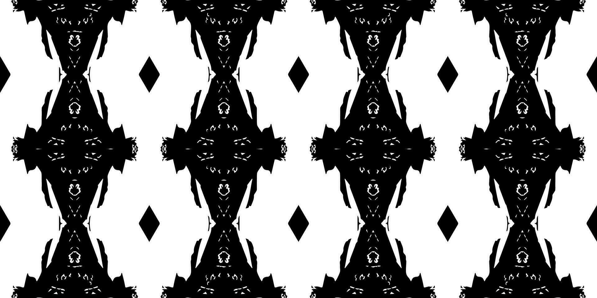 Seamless batik pattern,geometric tribal pattern,it resembles ethnic boho,aztec style,ikat style.luxury decorative fabric black and white seamless pattern for famous banners. vector