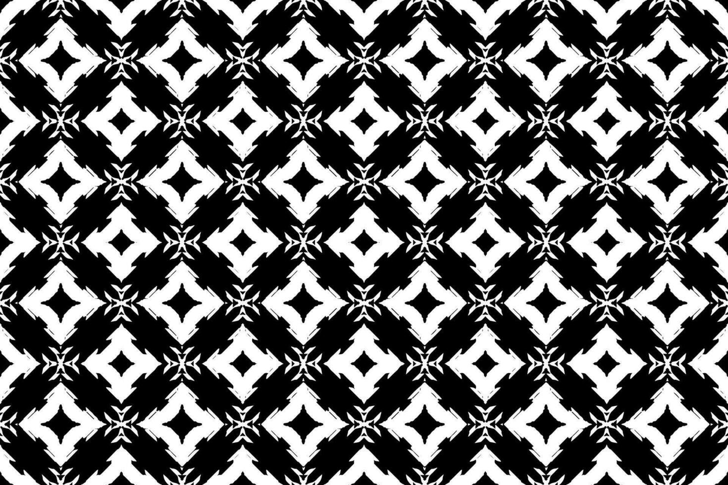 sin costura batik patrón, geométrico tribal patrón se parece étnico bohemio, azteca estilo, ikat estilo.lujo decorativo tela negro y blanco sin costura modelo para famoso pancartas vector