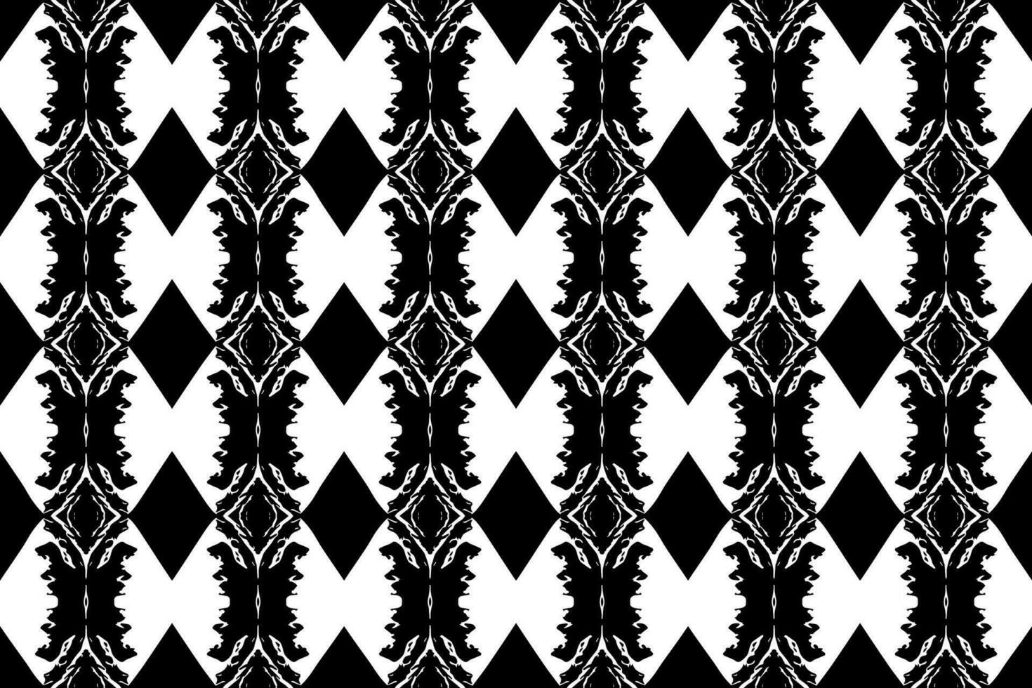 Seamless batik pattern,geometric tribal pattern,it resembles ethnic boho,aztec style,ikat style.luxury decorative fabric black and white seamless pattern for famous banners. vector