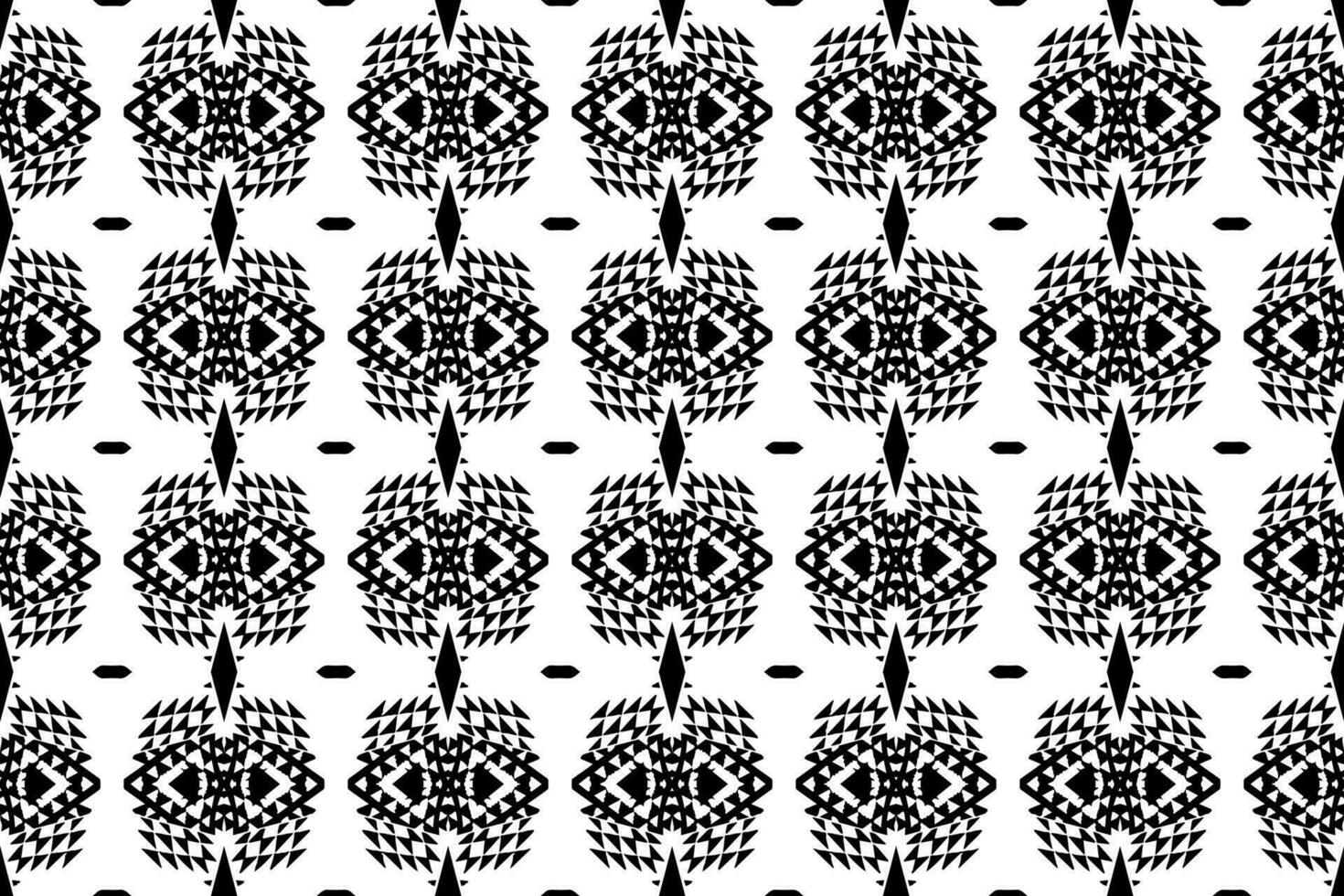 sin costura batik patrón, geométrico tribal patrón se parece étnico bohemio, azteca estilo, ikat estilo.lujo decorativo tela negro y blanco sin costura modelo para famoso pancartas vector