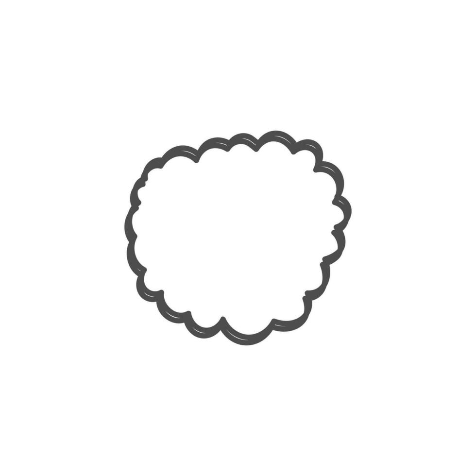 speech bubble and message simple icon vector