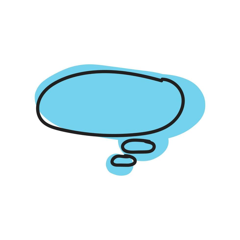 speech bubble and message simple icon vector