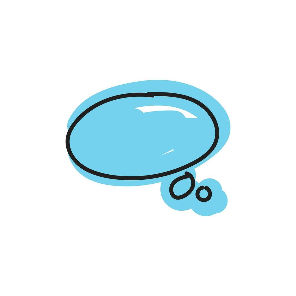speech bubble and message simple icon vector
