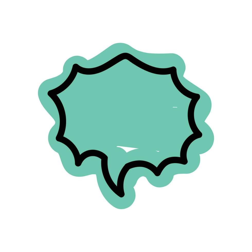 speech bubble and message simple icon vector