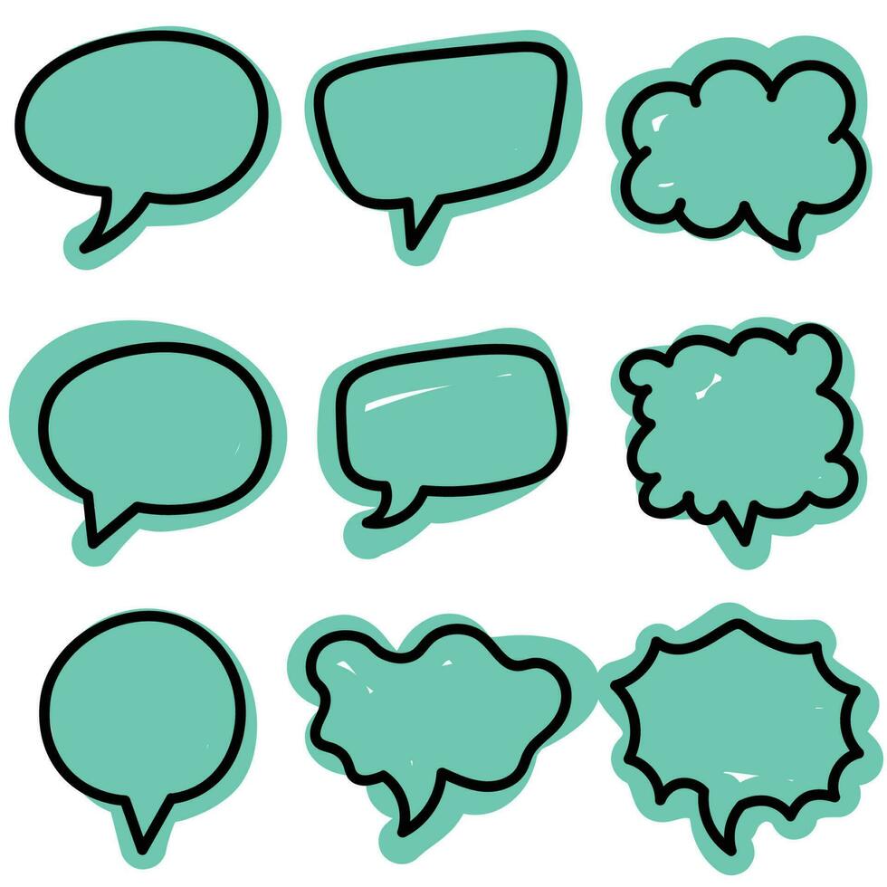 speech bubble and message simple icon vector