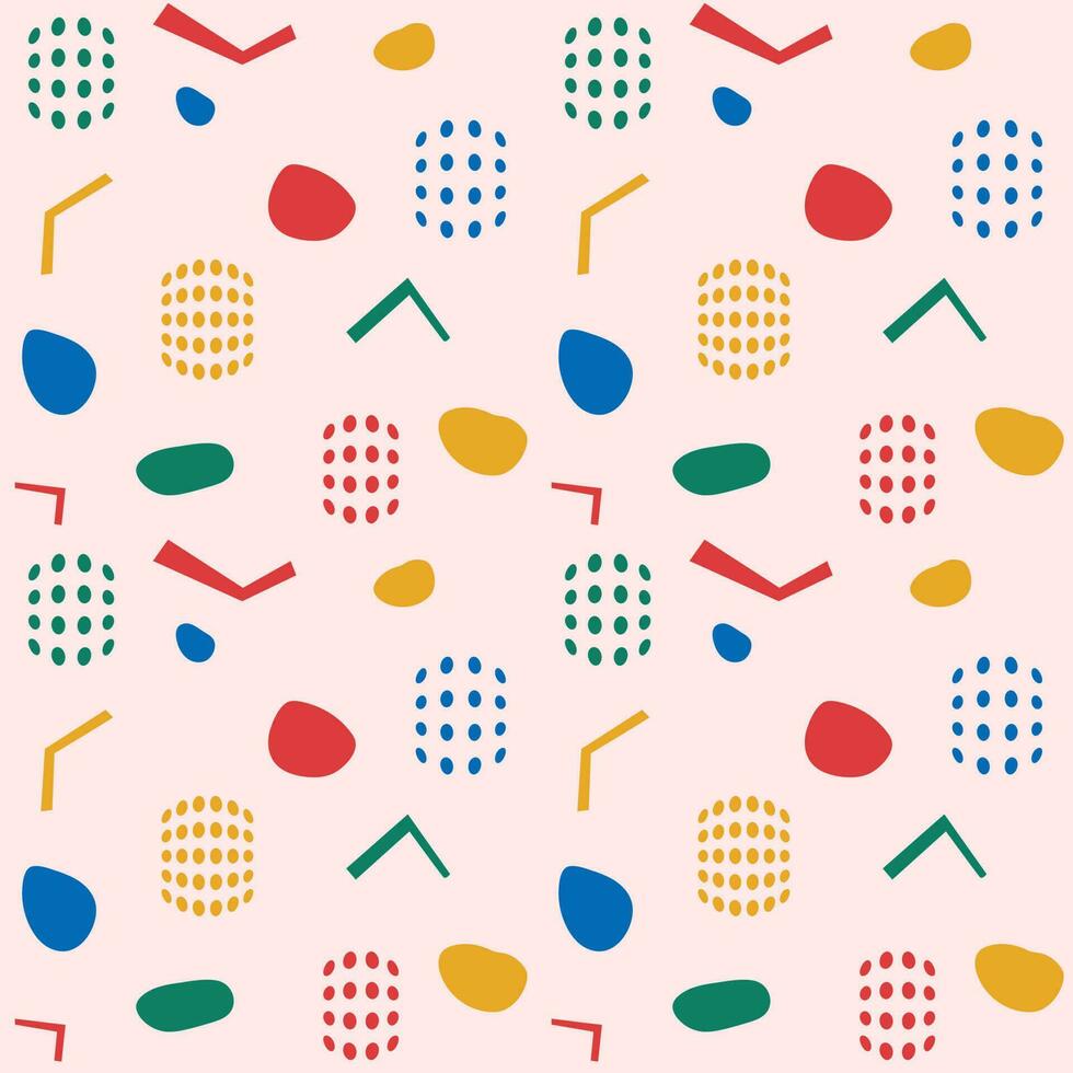 90s  pattern squiggle kid.  doodle pattern. Trendy minimalist style art background. basic shapes. Simple childish scribble vector