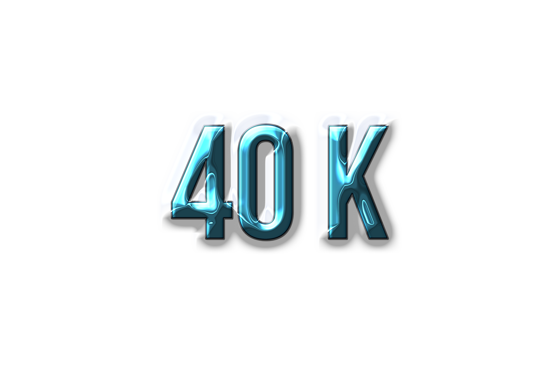 40 K Subscribers Celebration Greeting Number With Plastic Design 23430412 Png 40 K Subscribers Celebration Greeting Number With Plastic Design 23430412 Png