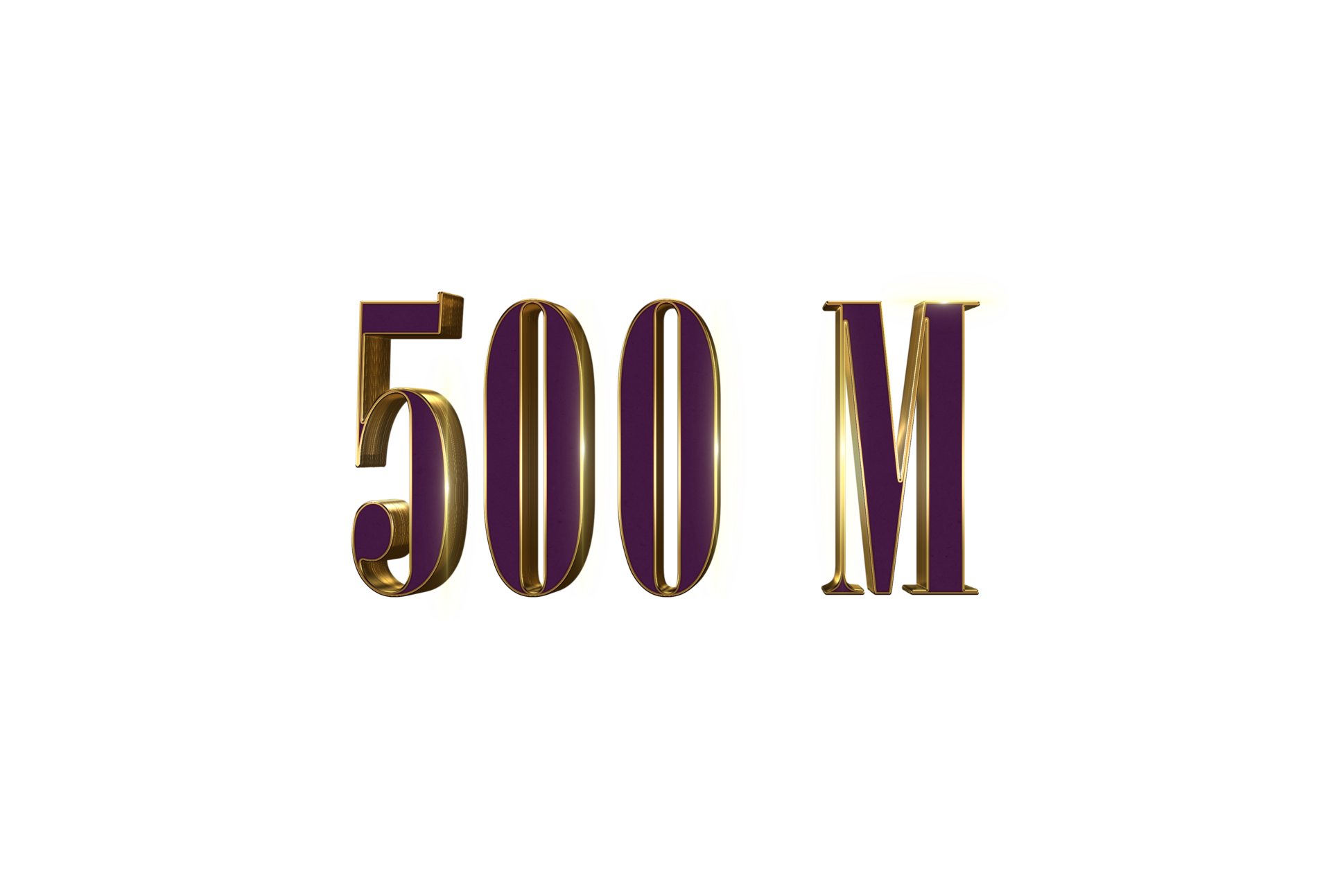 500 Million Subscribers Celebration Greeting Number With Luxury Design 500-million-subscribers-celebration-greeting-number-with-horror-design