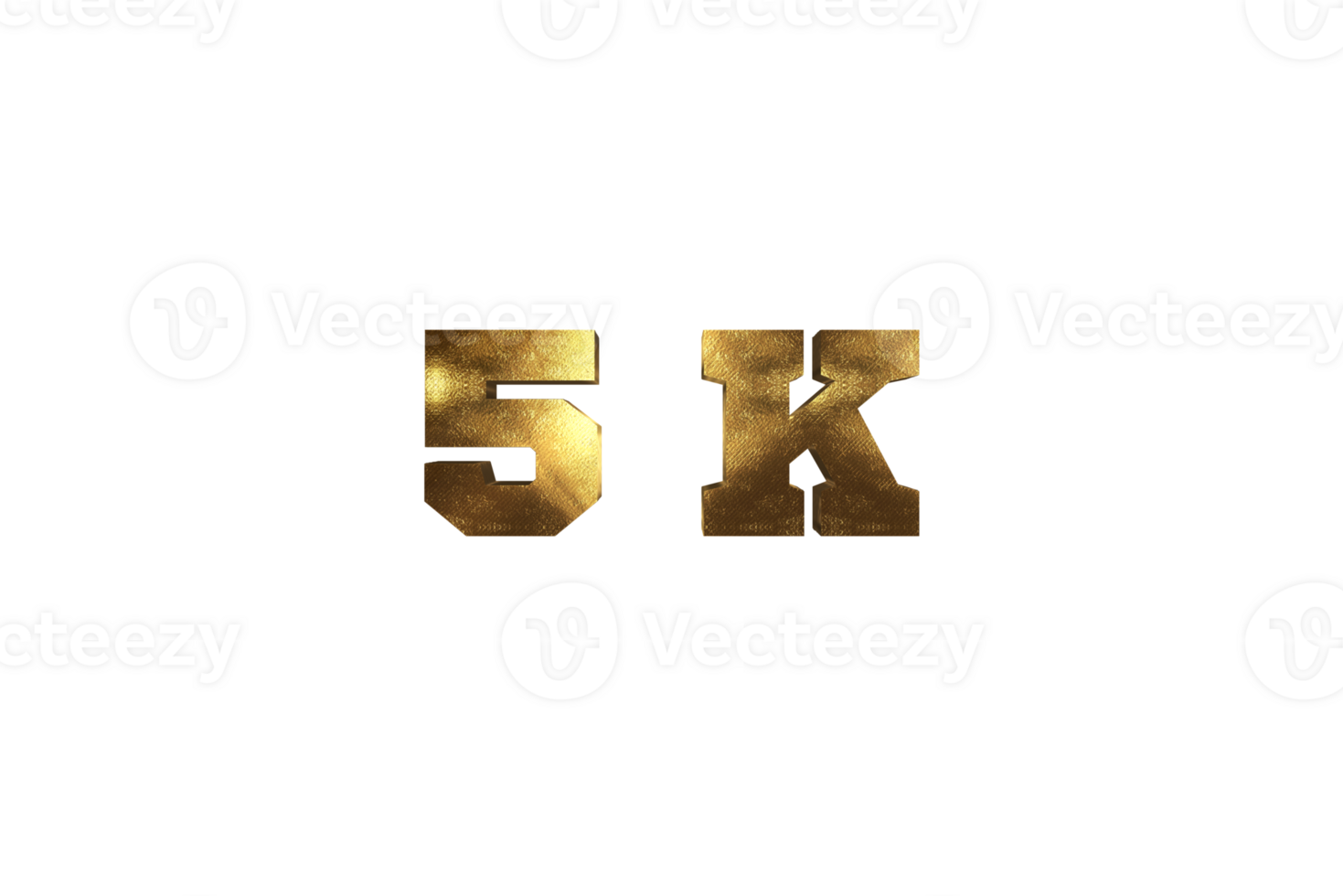 5 k subscribers celebration greeting Number with brass design png
