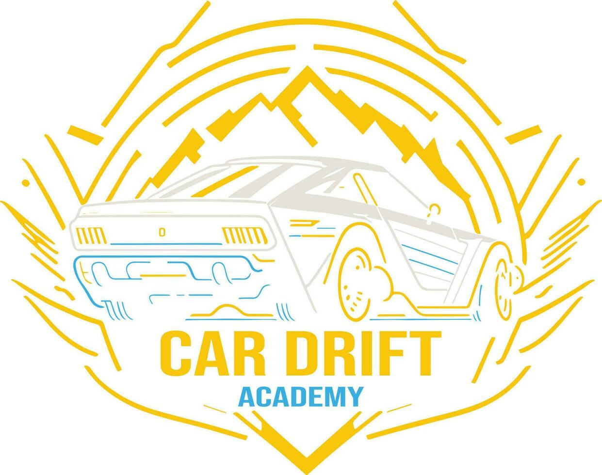 Car Drift Academy Logo Vector File