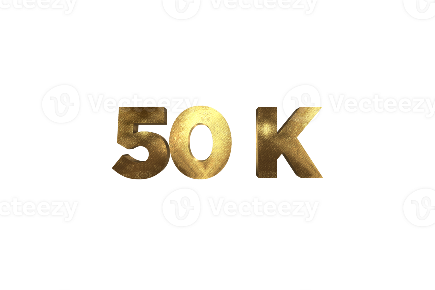 50 k subscribers celebration greeting Number with gold design png