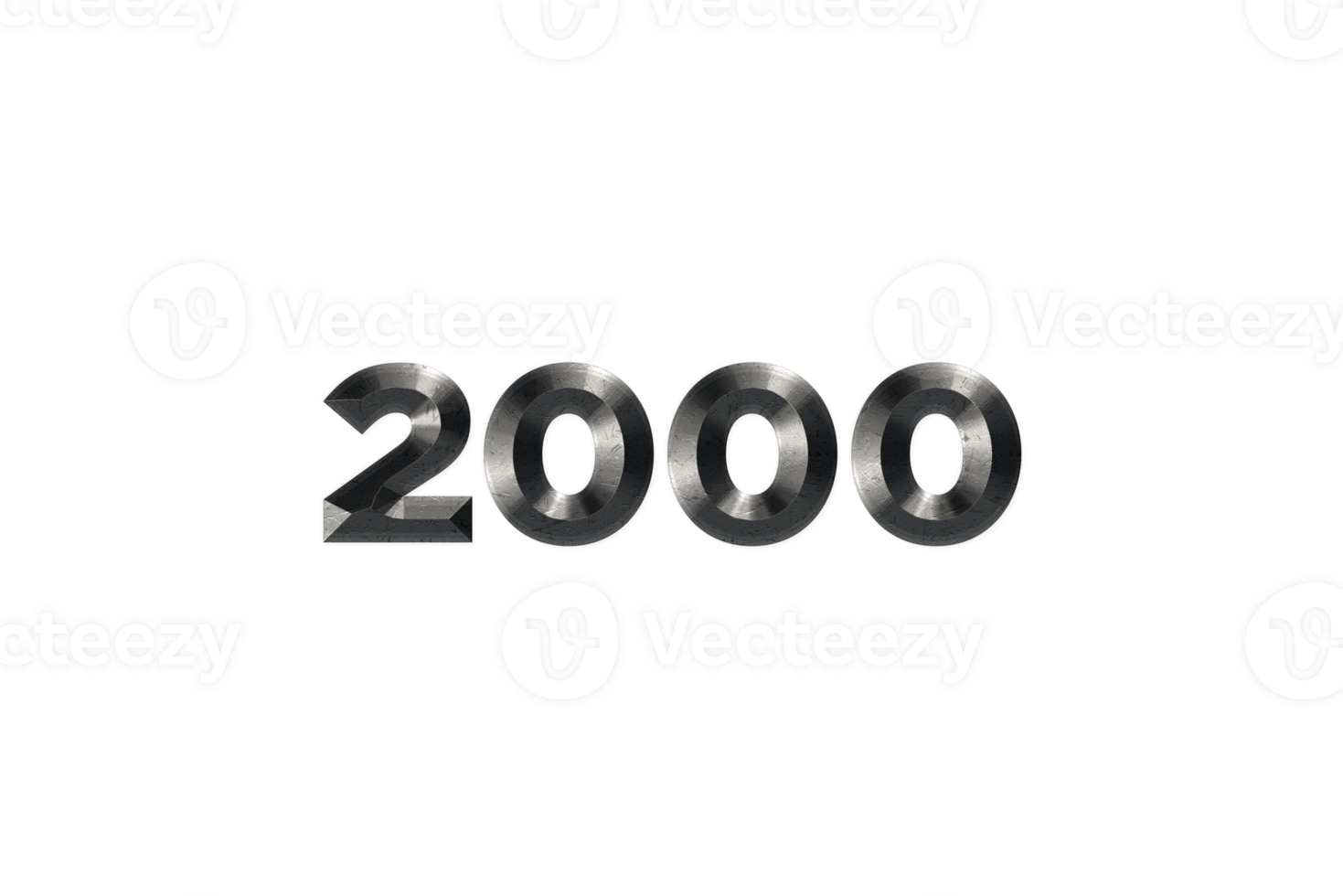 2000 subscribers celebration greeting Number with elegant design png