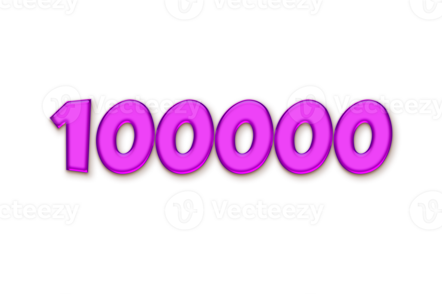 100000 subscribers celebration greeting Number with liquid design png