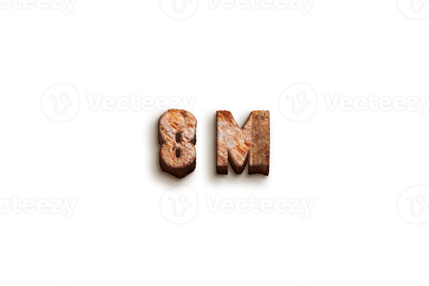 8 million subscribers celebration greeting Number with bakery design png