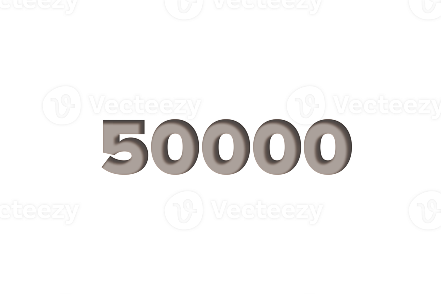 50000 subscribers celebration greeting Number with wooden engraved design png