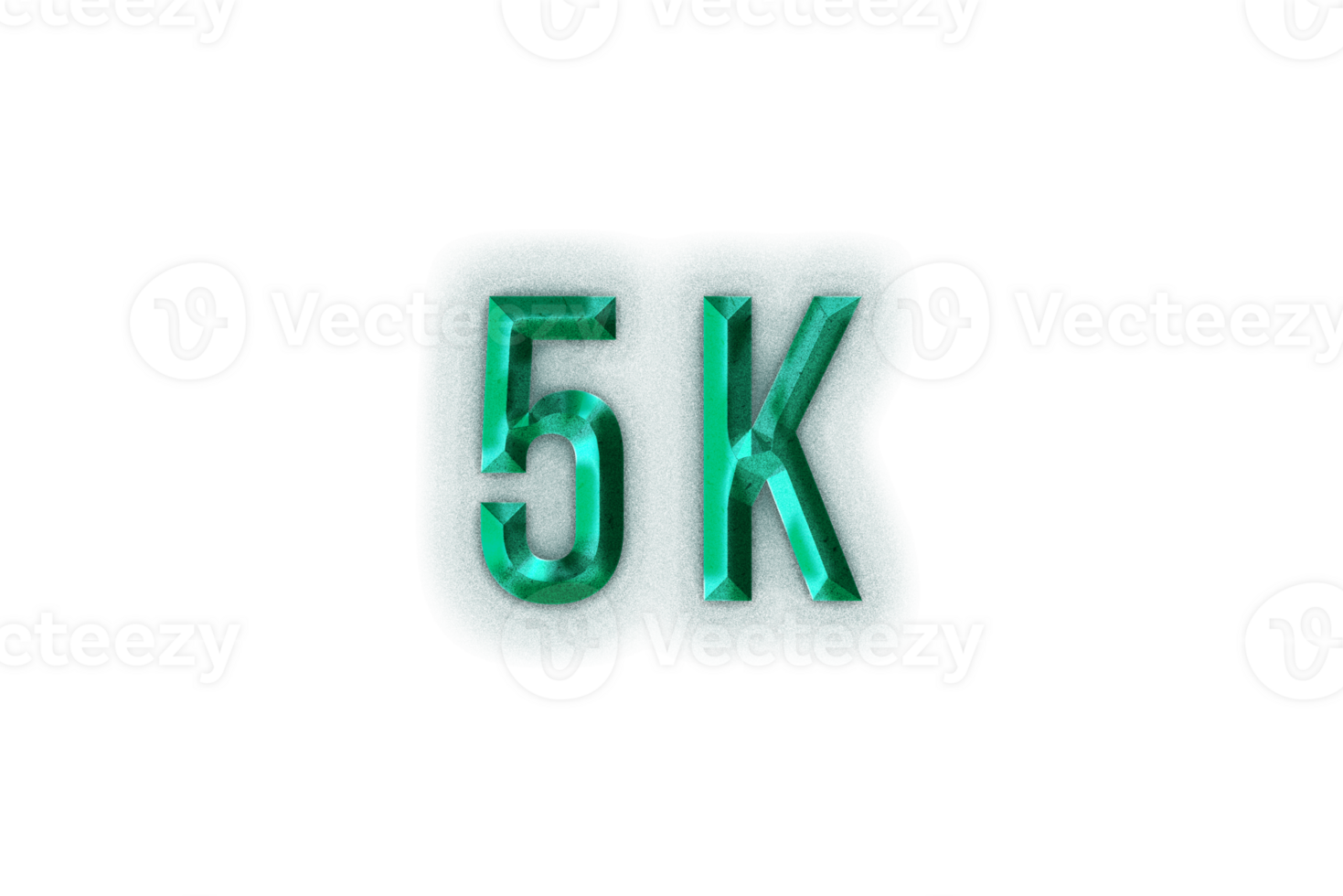 5 k subscribers celebration greeting Number with rustic design png