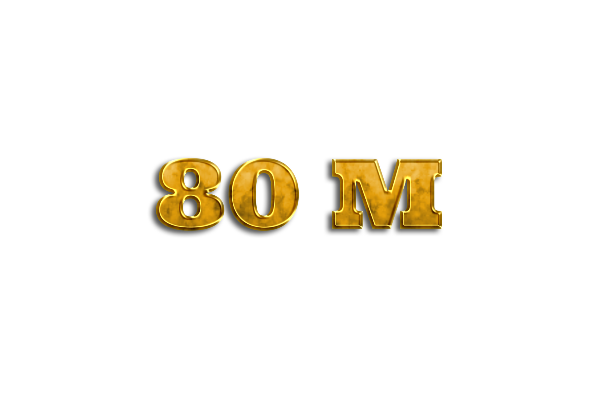 80 Million Subscribers Celebration Greeting Number With Golden Design 80-million-subscribers-celebration-greeting-number-with-golden-design