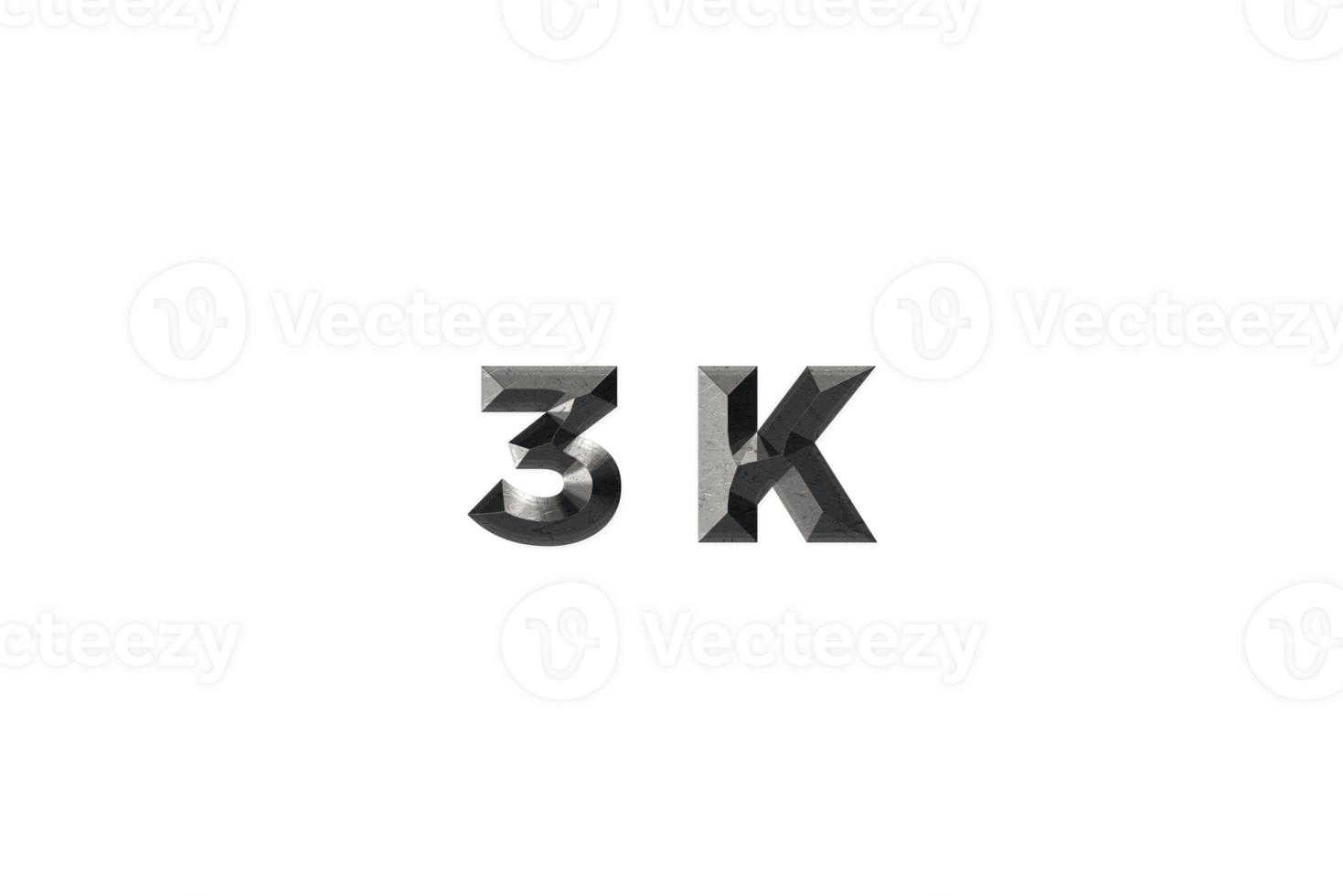 3 k subscribers celebration greeting Number with elegant design png