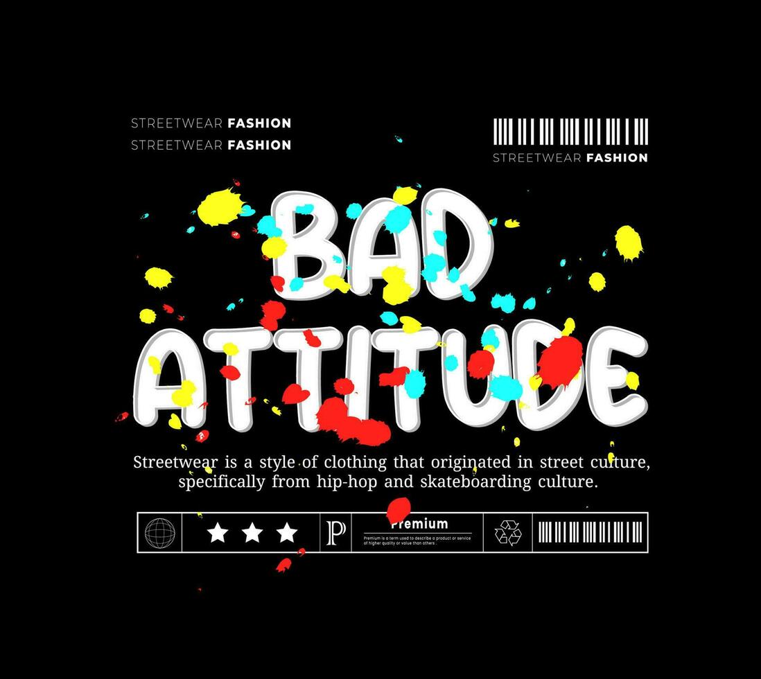 Streetwear, Urban Style, Hip Hop, Text Slogan. Vector Pattern Design. for Screen Printing T-shirts, Jackets, Or Posters.
