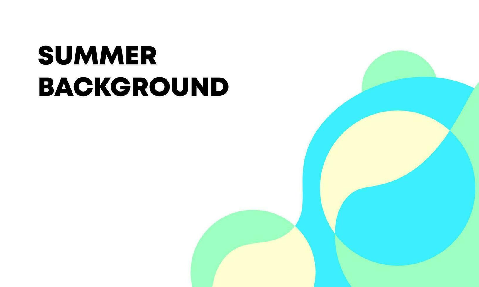 vector abstract summer background blue with copy space. Landscape banner