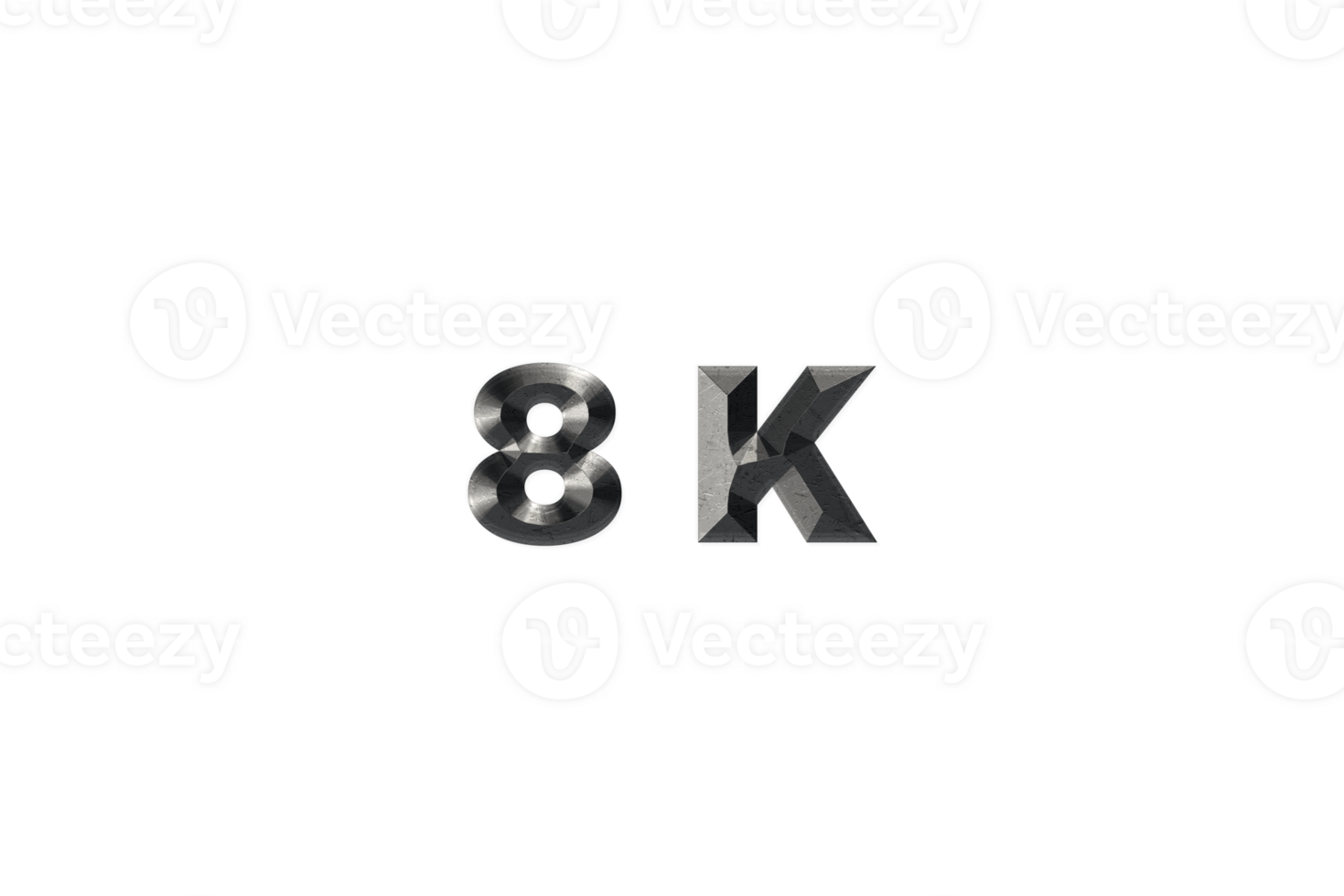 8 k subscribers celebration greeting Number with elegant design png