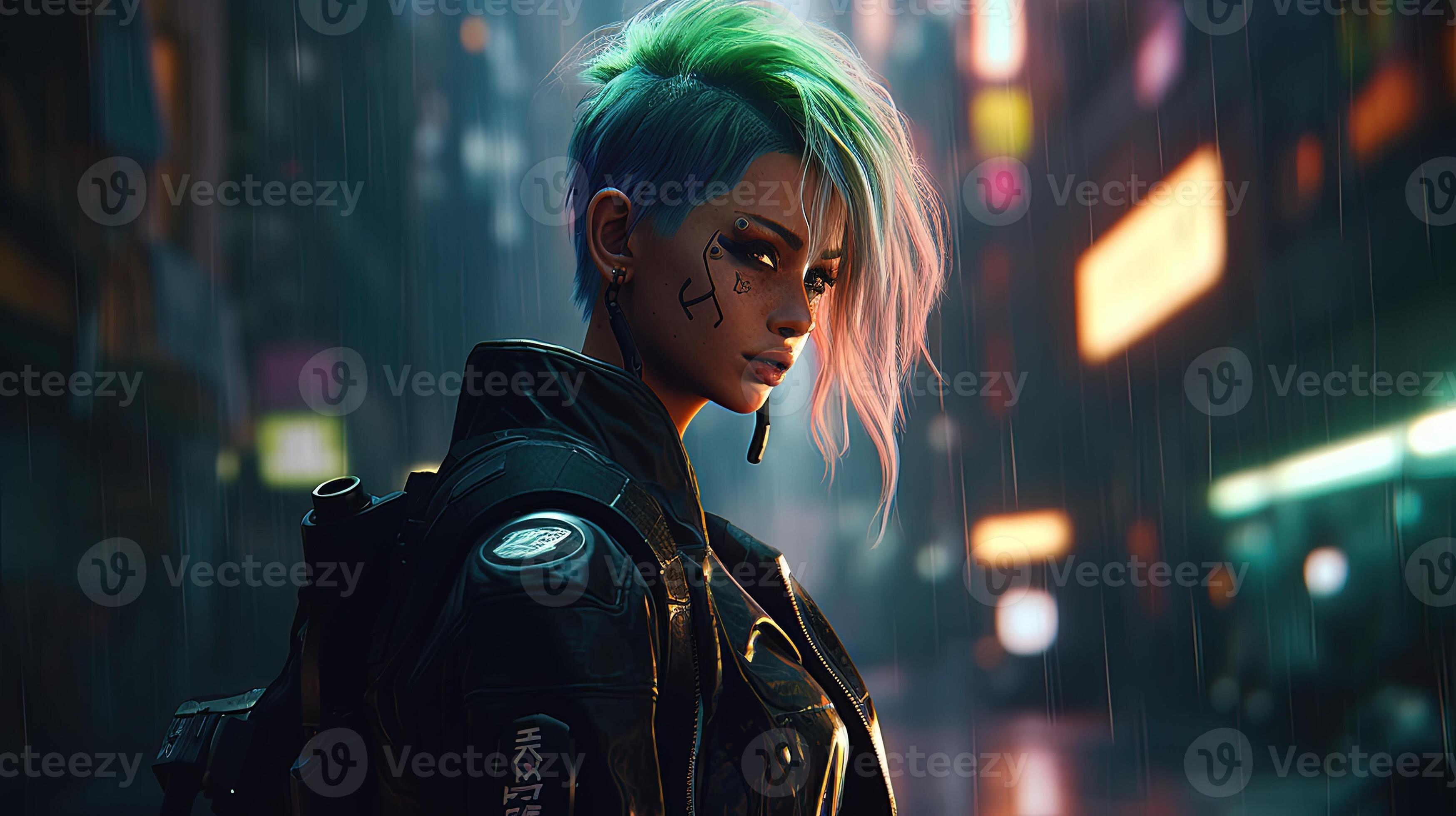 cyberpunk, girl