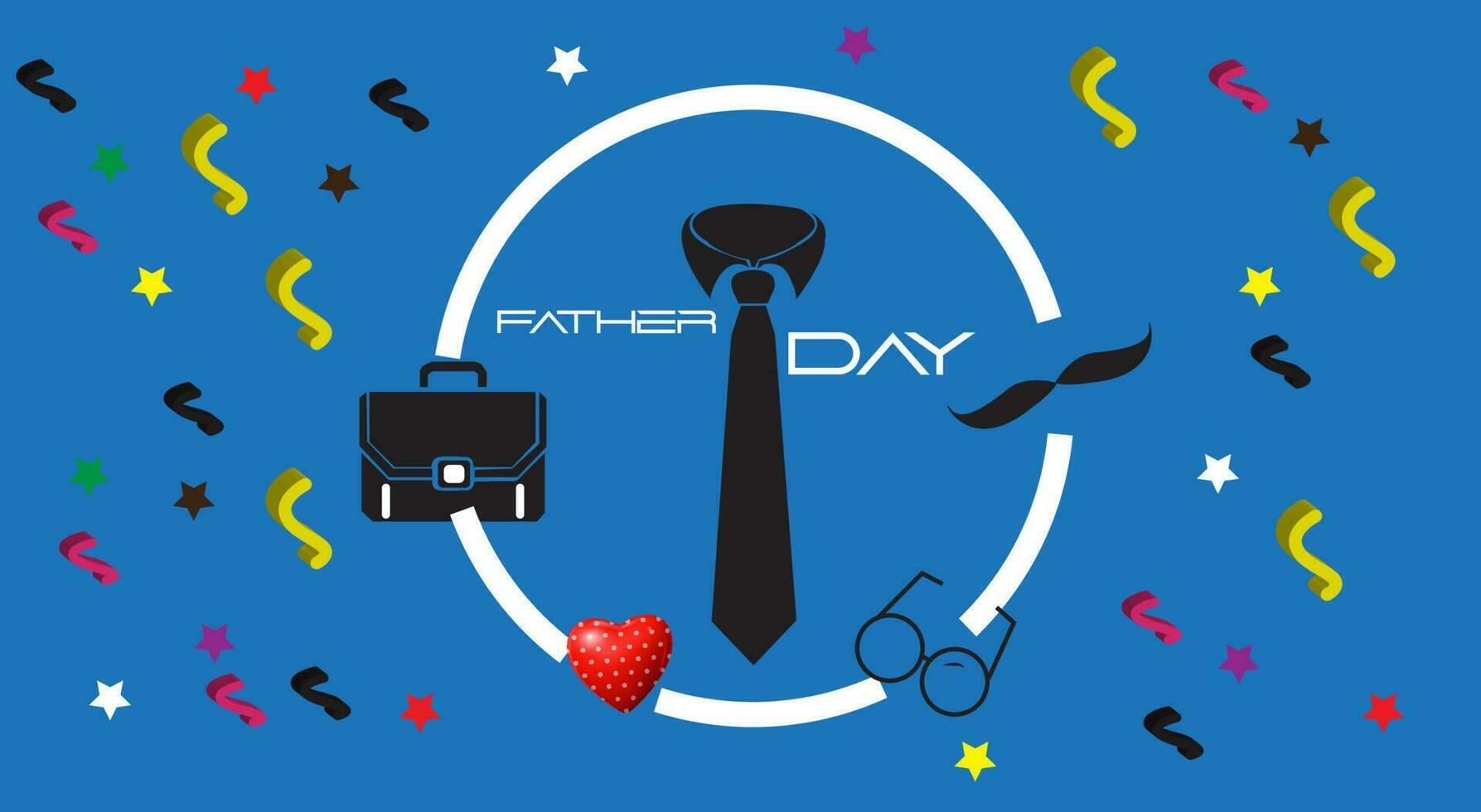 Background splash illustration with father's day theme.For design abstract poster. vector