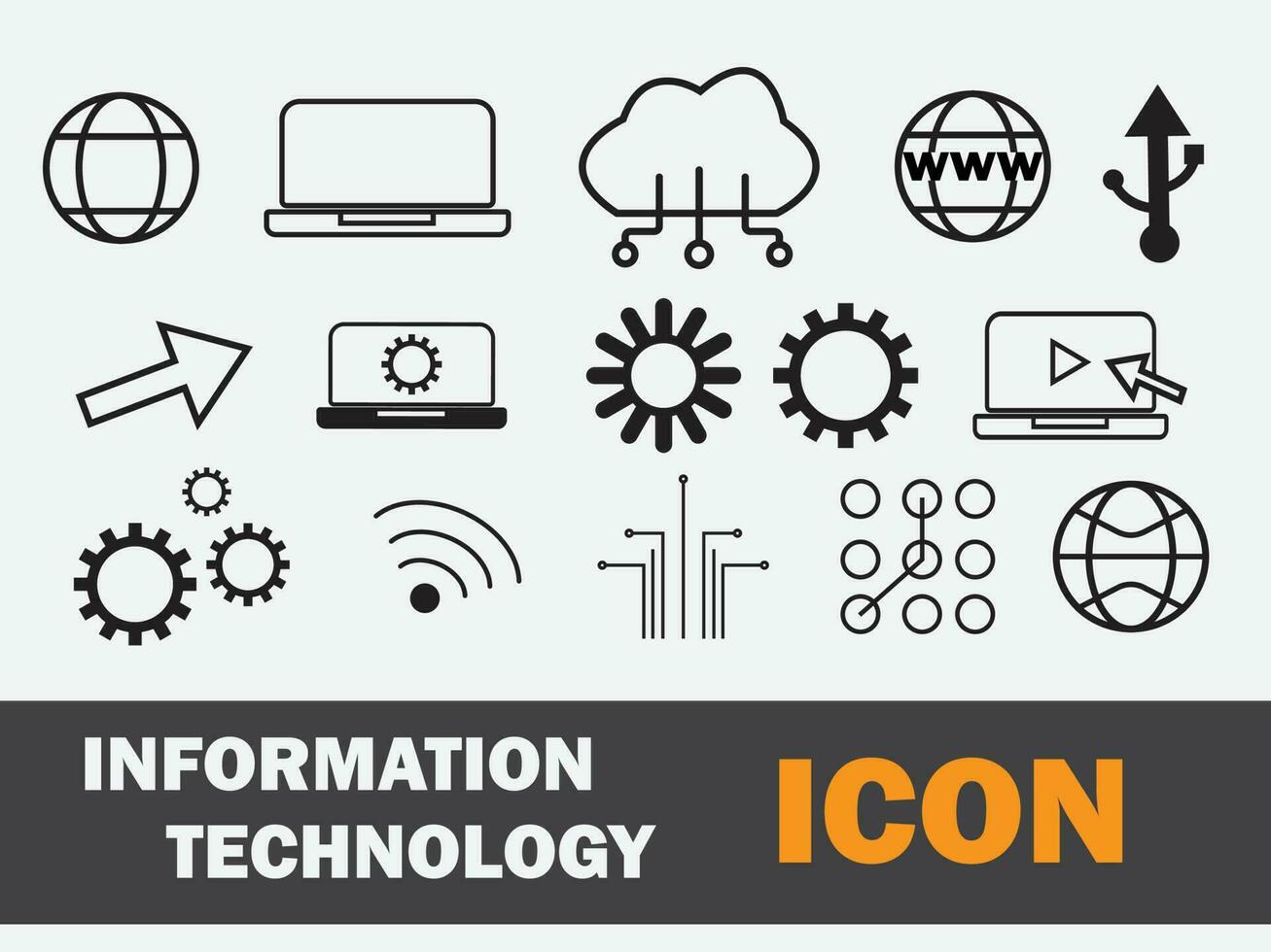 Information Technology Web Icon Vector