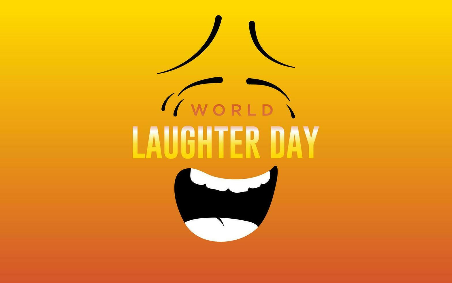 World Laughter Day, world laughter day illustration with emoji expressions. vector