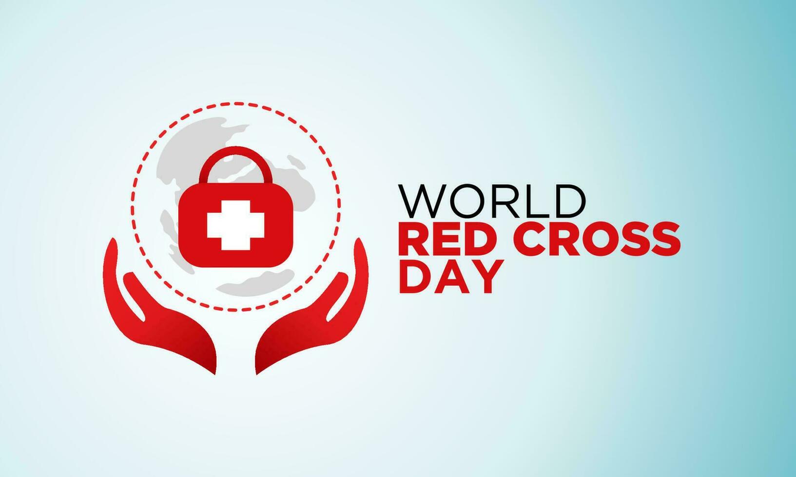World red cross day concept vector illustration, 8th may red cross health concept with vector elements.