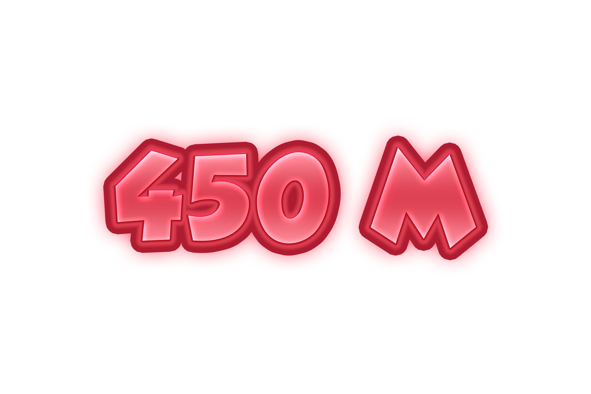 450-million-subscribers-celebration-greeting-number-with-red-embossed