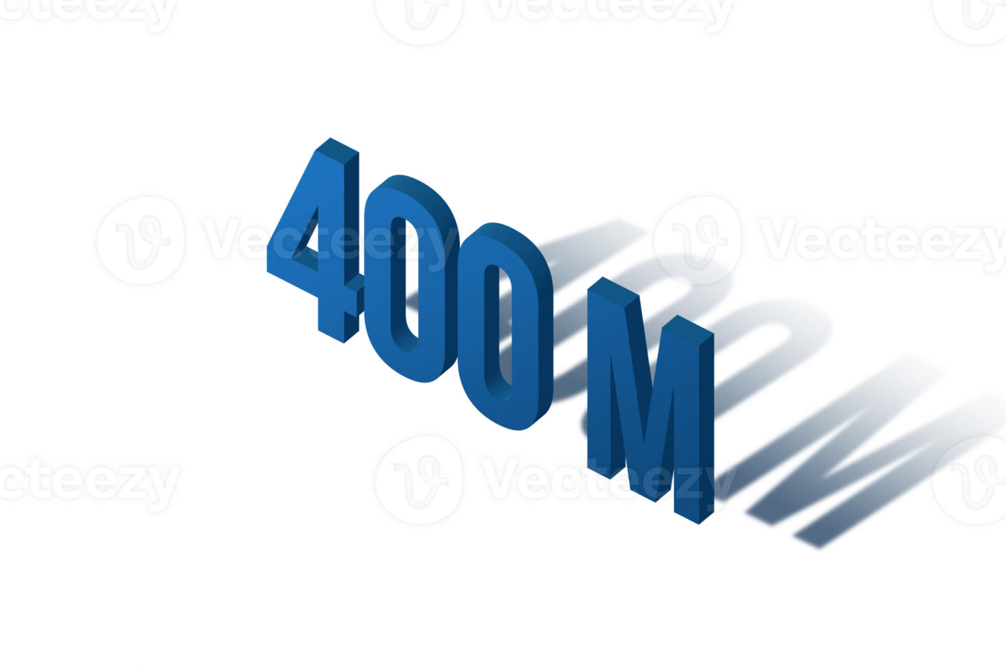 400 million subscribers celebration greeting Number with isomatric design png
