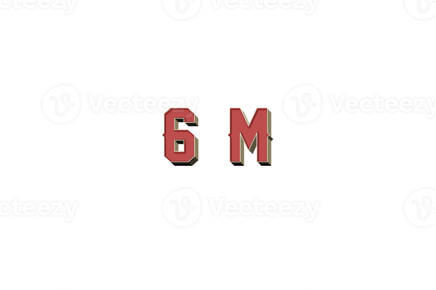 6 million subscribers celebration greeting Number with retro design png