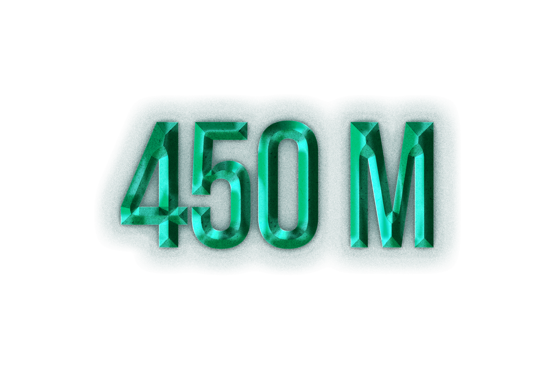 450-million-subscribers-celebration-greeting-number-with-rustic-design