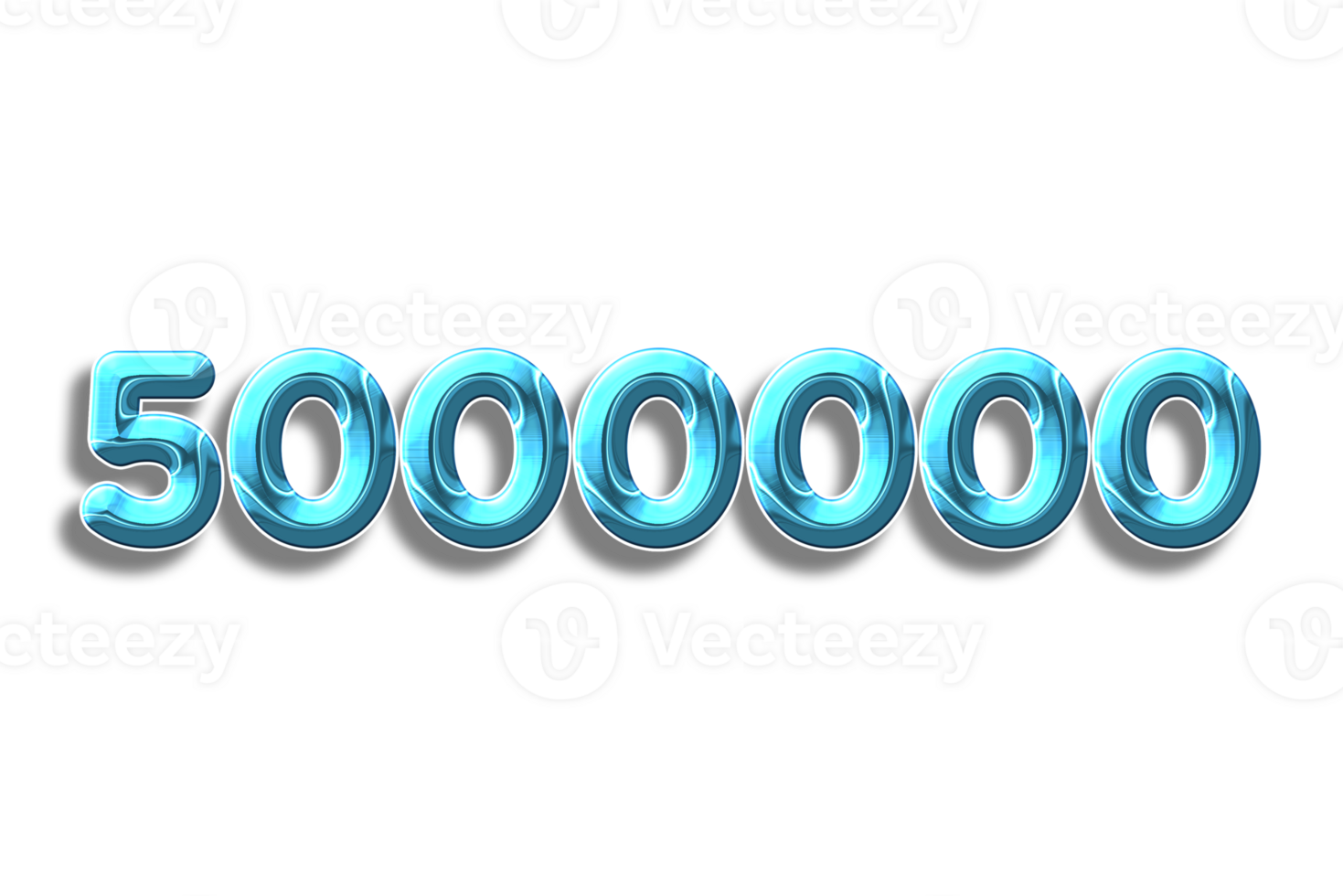 5000000 subscribers celebration greeting Number with design png