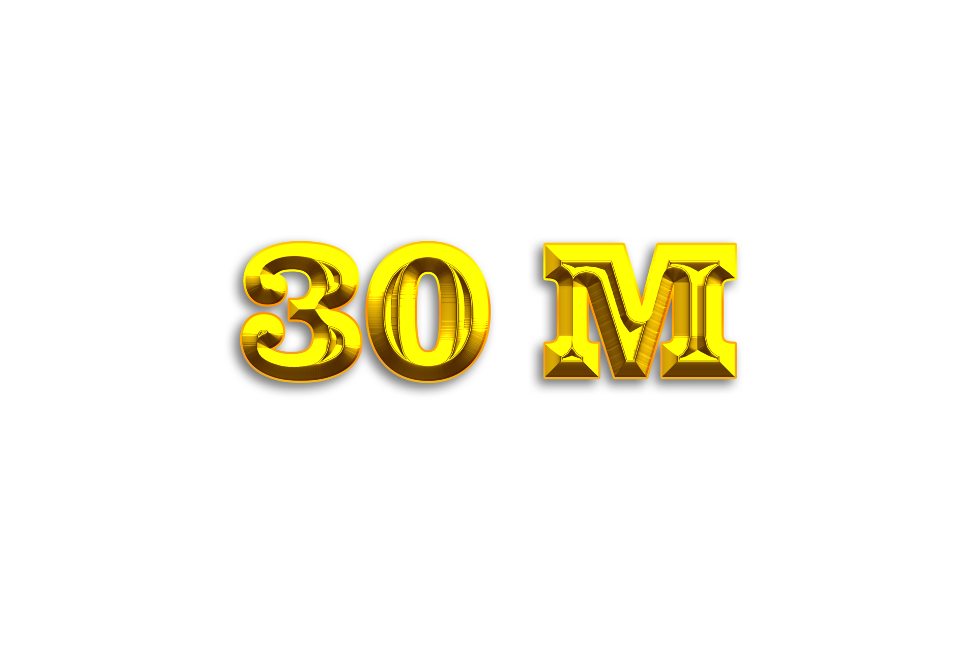 30 Million Subscribers Celebration Greeting Number With Gold Design 30-million-subscribers-celebration-greeting-number-with-gold-design