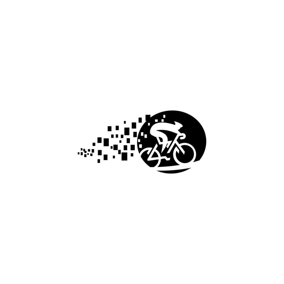 Vector bicycle labels, Cycle race.